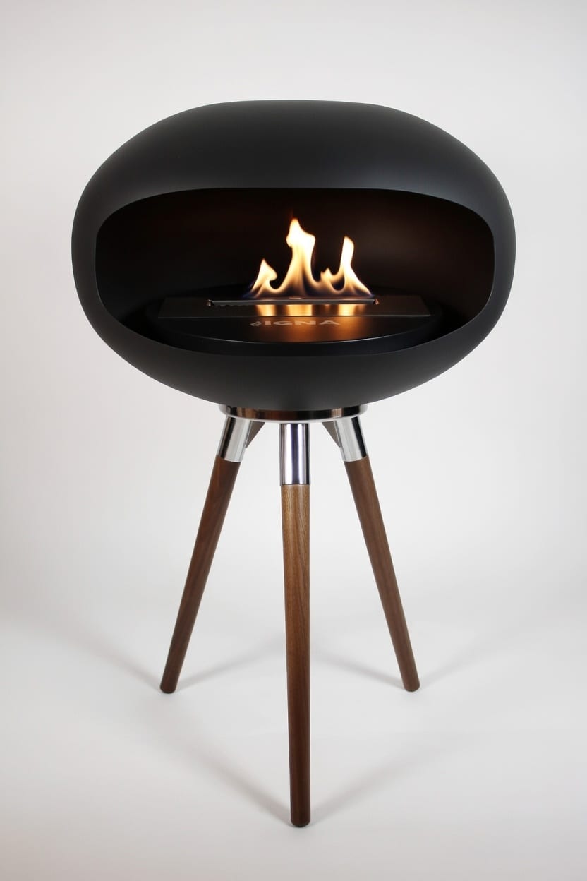 IGNA Ovalis Base Black - Dark Wood Short