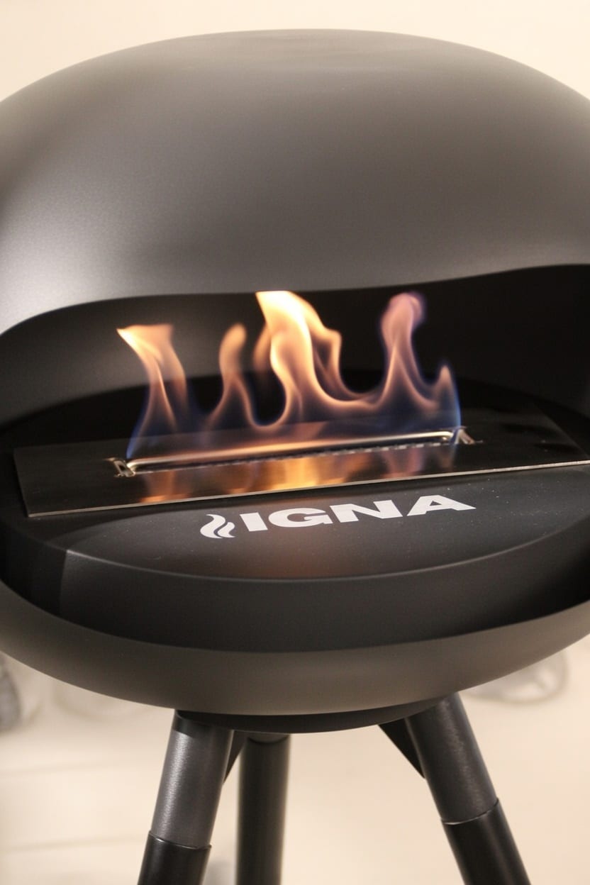 igna ovalis base black wood short
