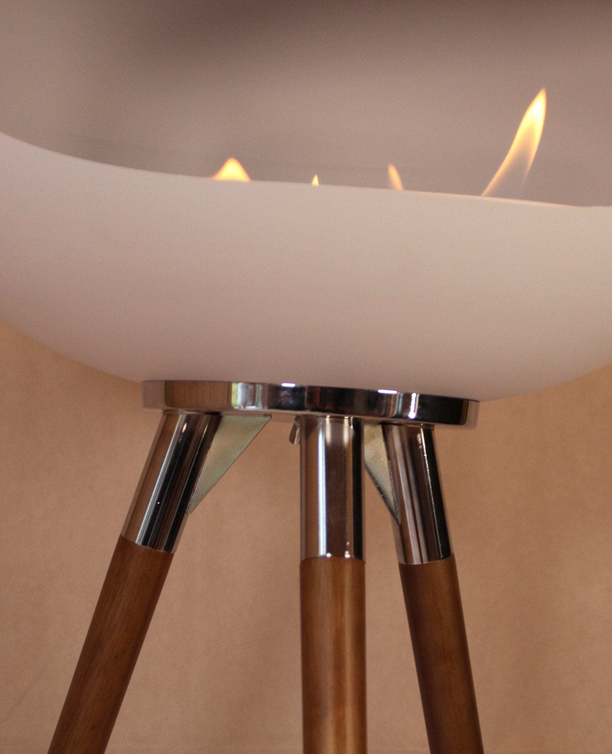 IGNA Ovalis Base Biopejs - White, Dark Wood Tall - Billede 3