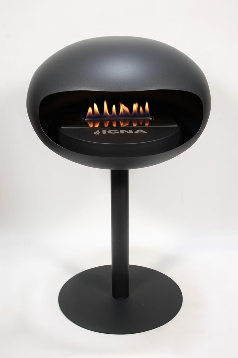 IGNA Ovalis Base Black - Black Steel