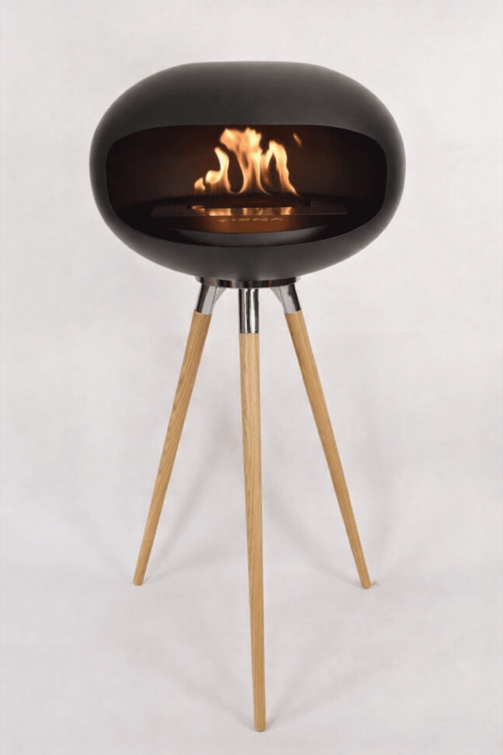 IGNA Ovalis Base Black - Light Wood Tall