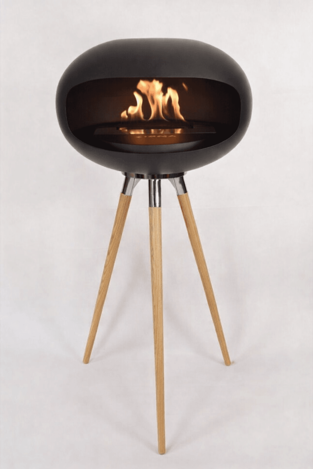 IGNA Ovalis Base Black - Light Wood Tall