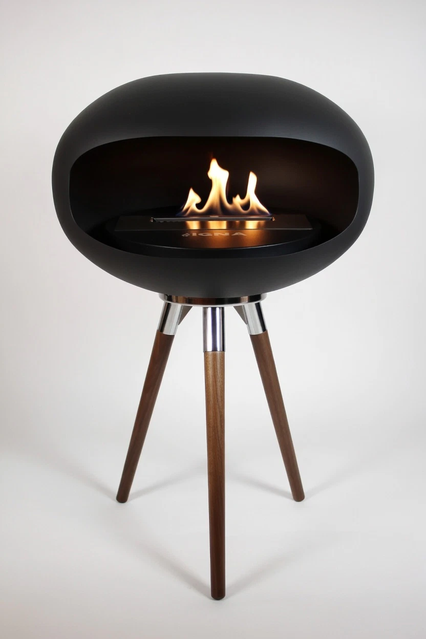 IGNA Ovalis Base Black - Dark Wood Short