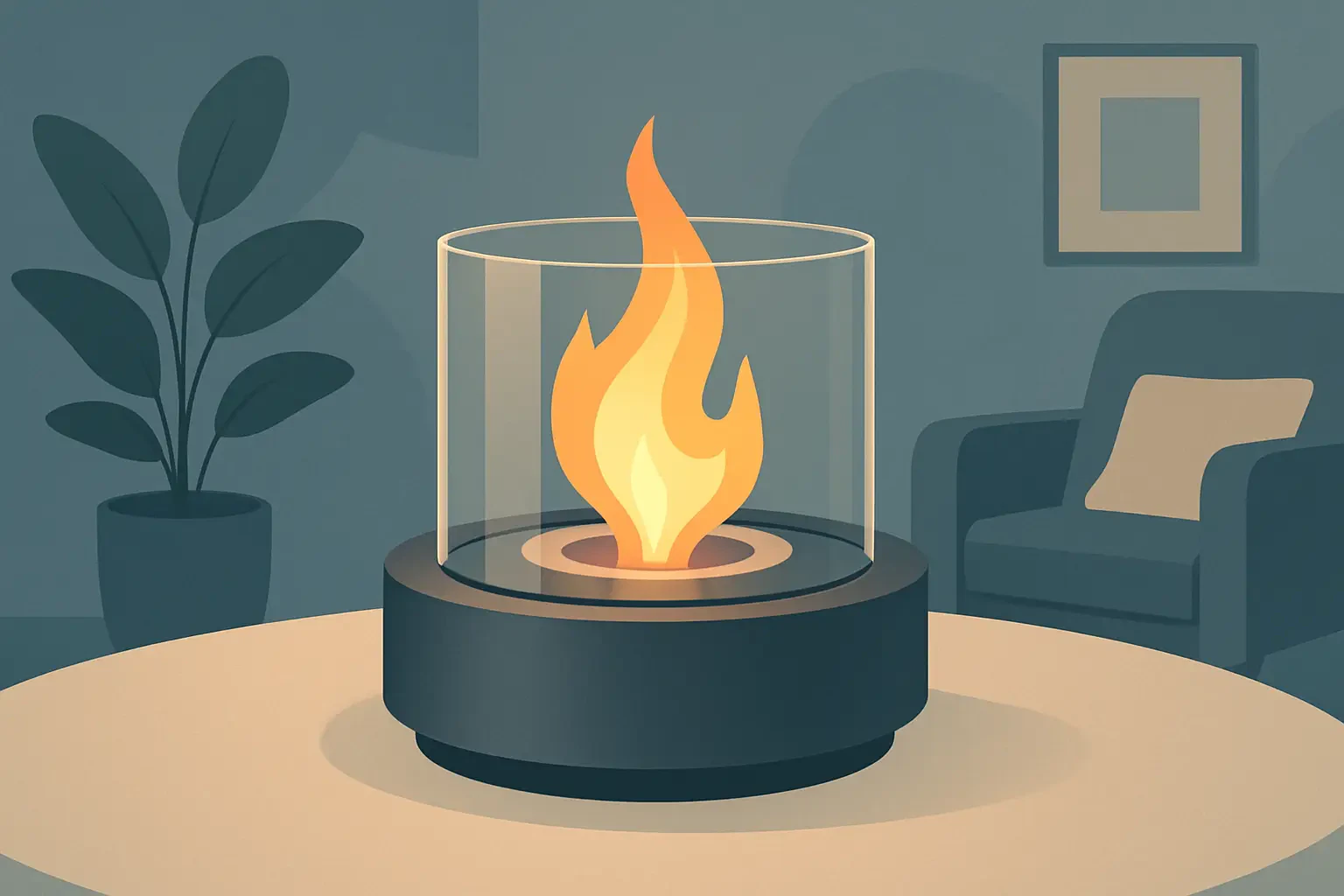 Biopejs bordmodel: hygge uden skorsten