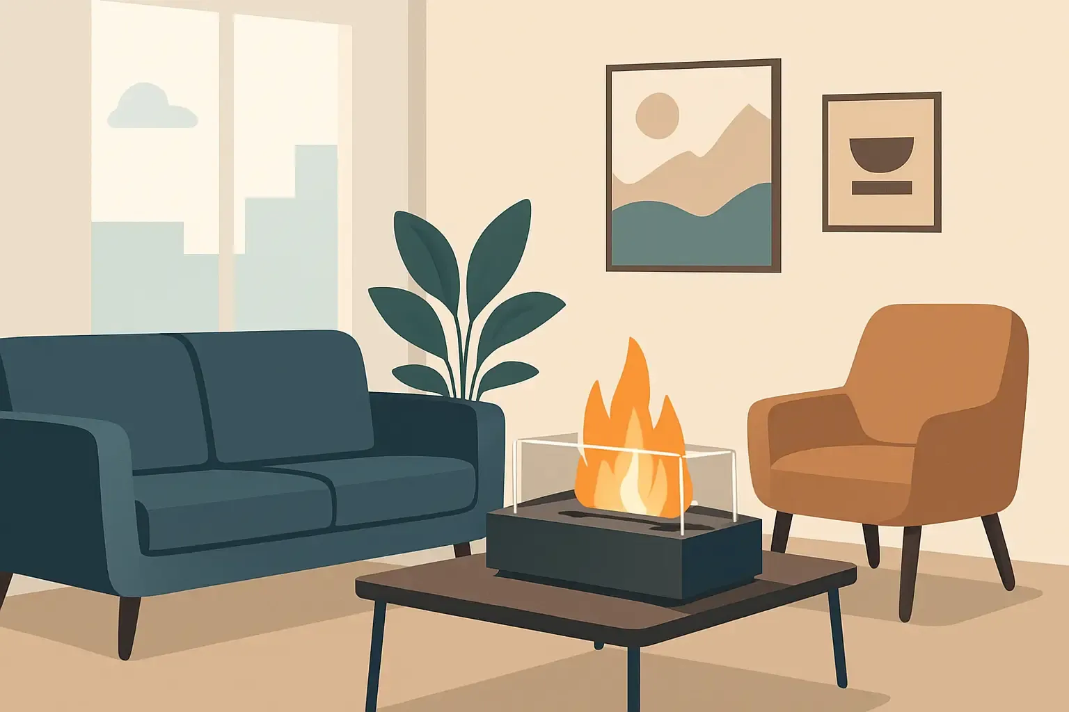 Biopejs i lejlighed: hygge uden skorsten