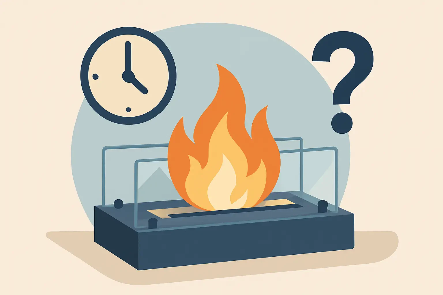 Hvor længe brænder en biopejs i praksis?