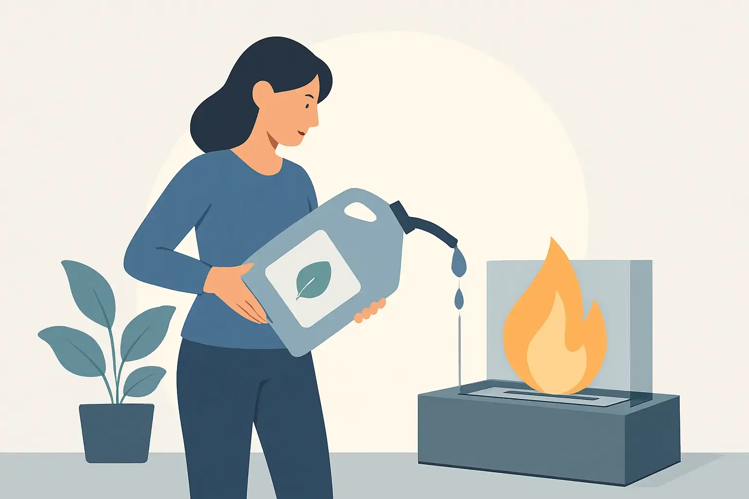 Sådan fylder du bioethanol på - sikkert og pænt